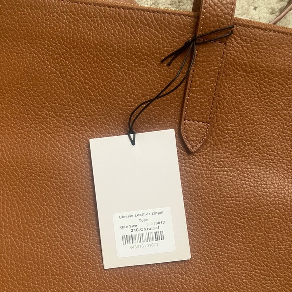 Cuyana Caramel Classic Leather Zipper Tote Brand New with Tags - Picture 11 of 12